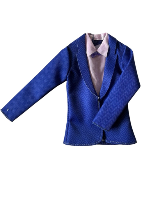 Mattel Other - Barbie KEN Mattel Accessory Dress Shirt Bow Tie Blue Tuxedo Suit Jacket